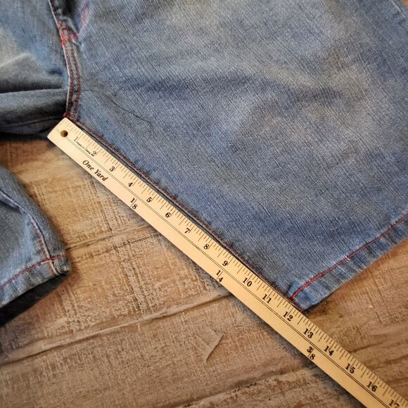 Courage Roughwear Denim Shorts Mens 43 Blue Jeans Casual Streetwear Urban - Picture 5 of 10